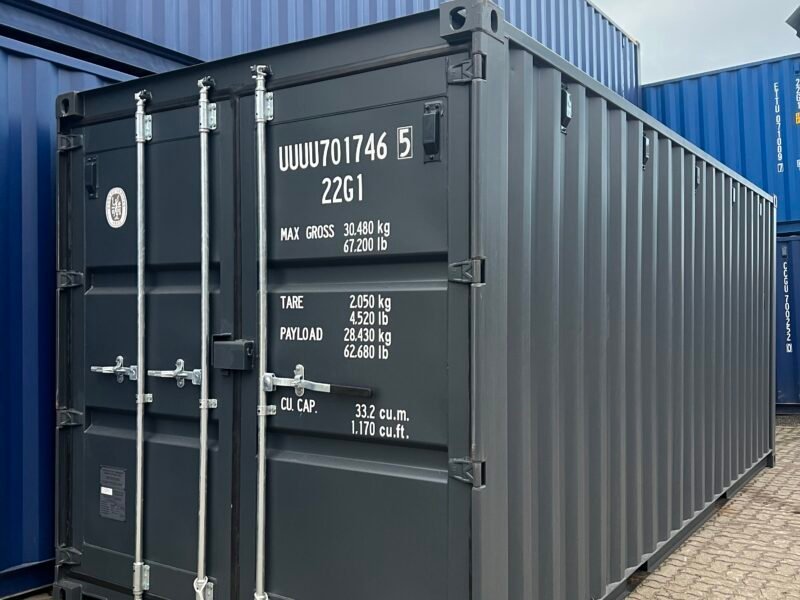20 Fuß Container, anthrazit