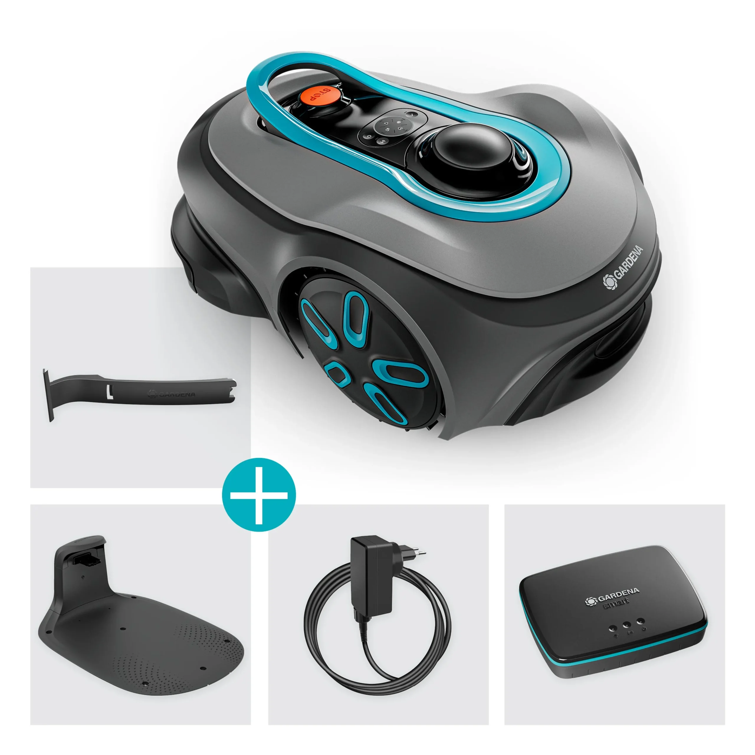 Gardena Mähroboter smart SILENO free 800 m² Set + gratis Zwischenstecker